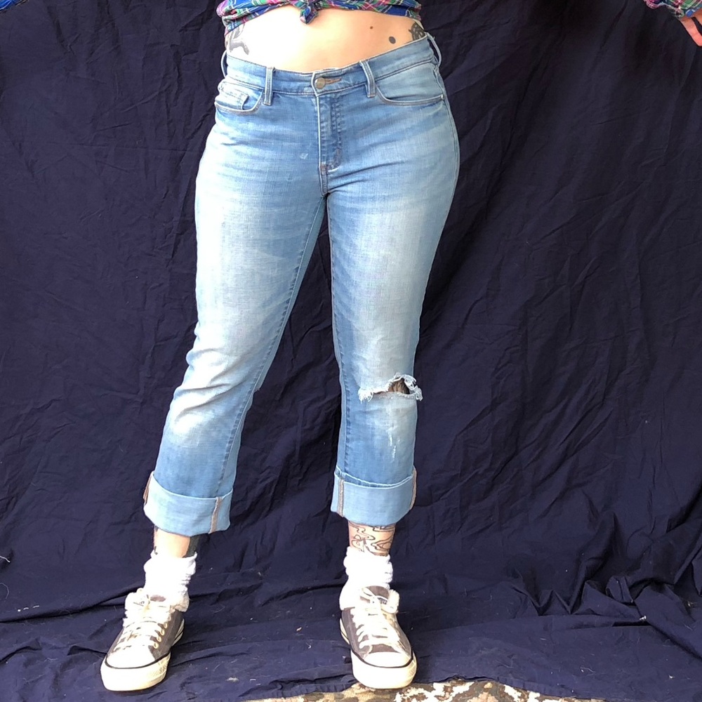 Midride crop jeans